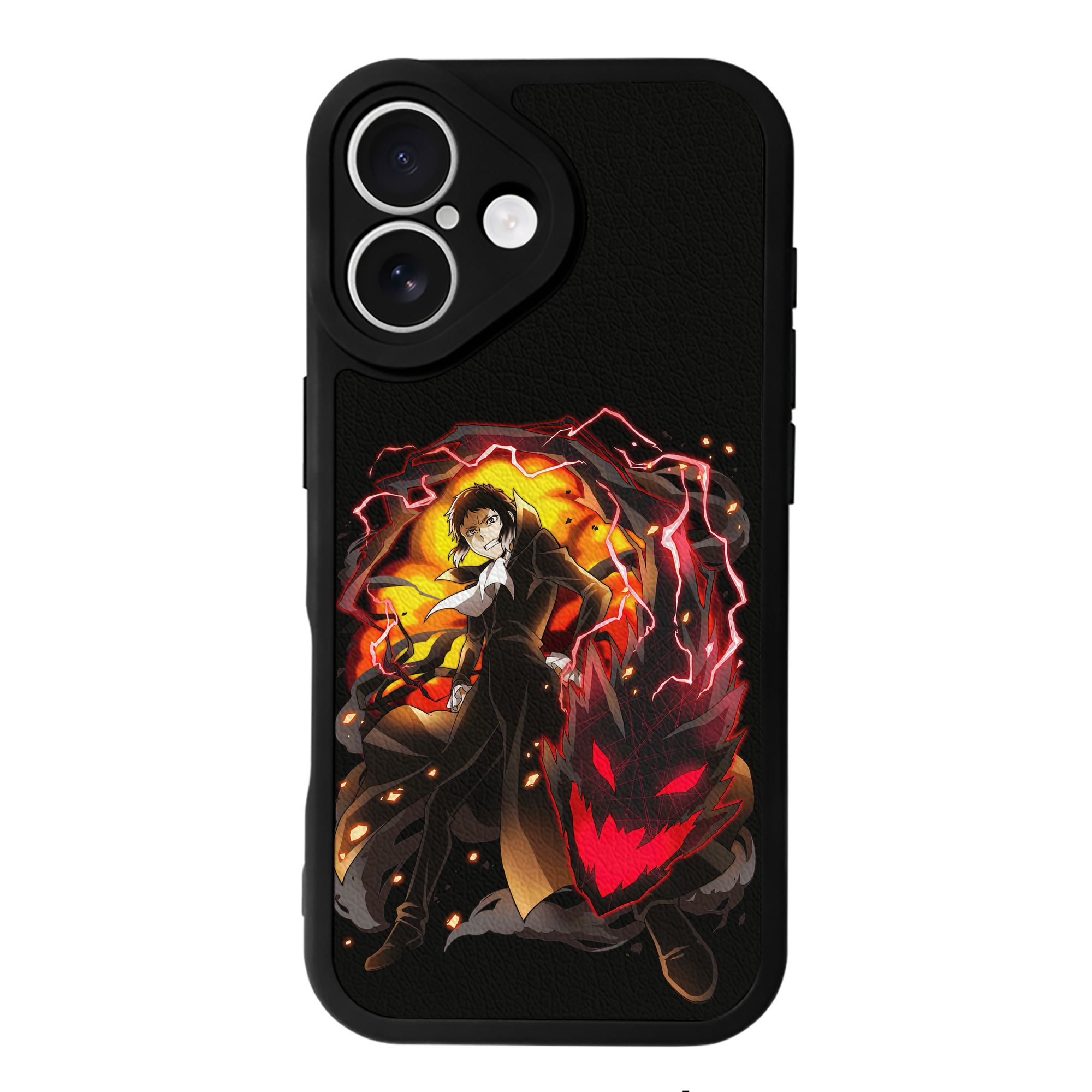 （画像用） 文豪ストレイドッグス Bungo Stray Dogs 【iPhone 16シリーズ対応】シリコンスマホケース（レザー調） 材質：シリコン